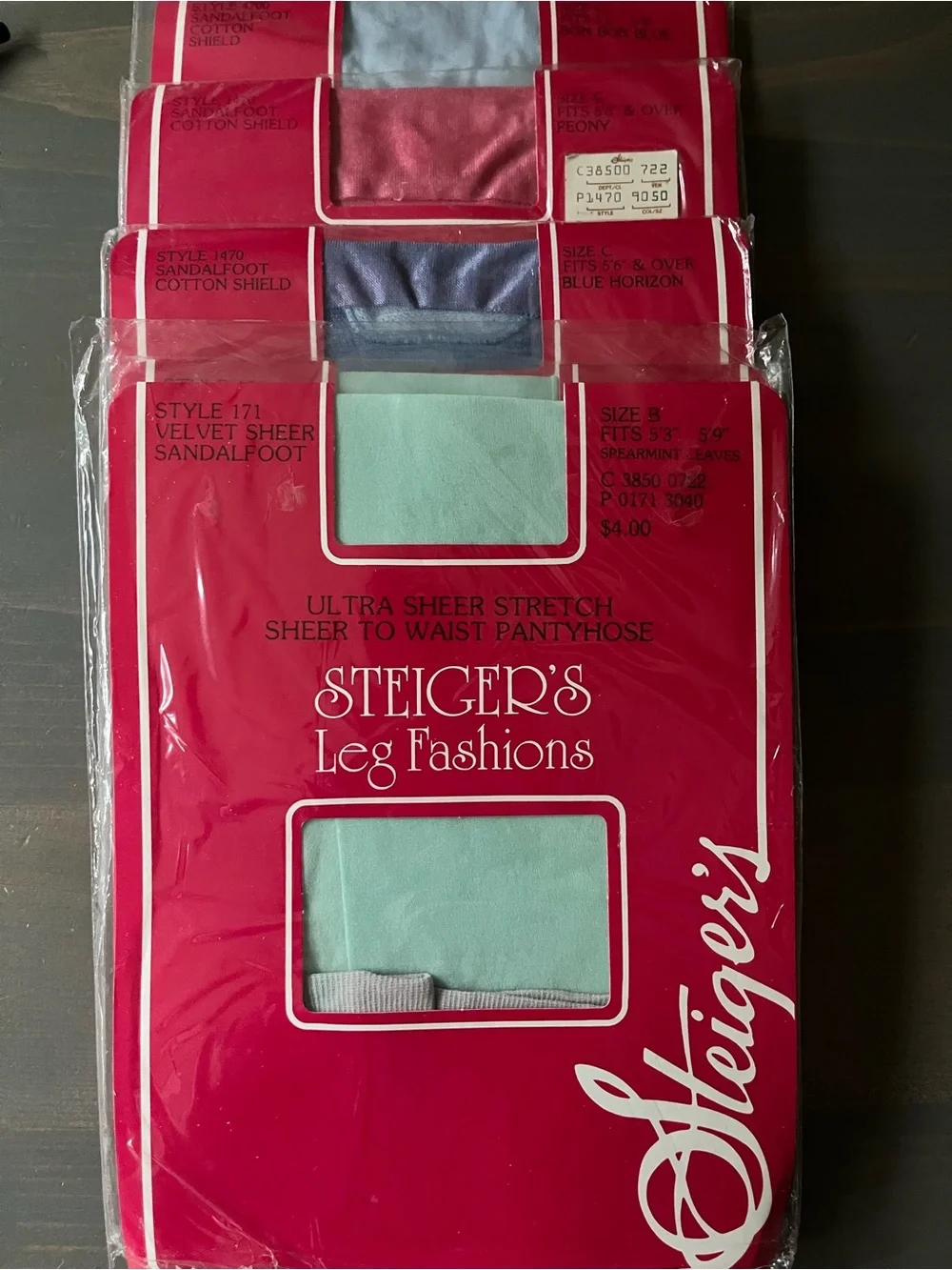 Lot Of 20 Vintage Deadstock Steiger's Leg Fashions Nylons Stockings Pantyhose